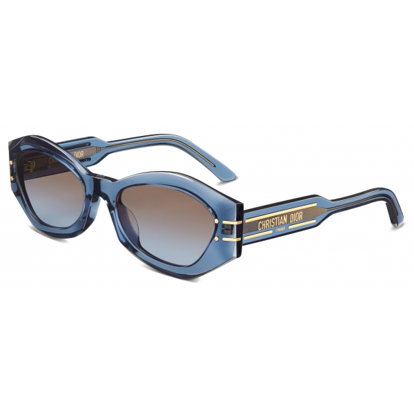 Dior - Sunglasses - DiorSignature B1U - Blue Transparent - Dior Eyewear