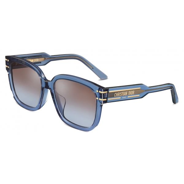 Dior - Sunglasses - DiorSignature S7F - Blue Transparent - Dior Eyewear