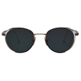Thom Browne - Titanium Round Sunglasses - Gold Black - Thom Browne Eyewear