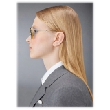 Thom Browne - Titanium Round Sunglasses - Gold Navy - Thom Browne Eyewear