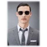 Thom Browne - Titanium Square Sunglasses - Silver Black - Thom Browne Eyewear