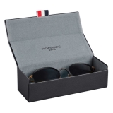 Thom Browne - Titanium Round Sunglasses - Brushed Gold Black - Thom Browne Eyewear