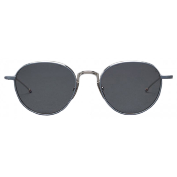 Thom Browne - Titanium Round Sunglasses - Grey - Thom Browne Eyewear ...