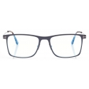 Tom Ford - Blue Block Square Opticals - Occhiali da Vista Squadrati - Grigio - FT5865-B - Occhiali da Vista - Tom Ford Eyewear