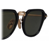 Thom Browne - Acetate and Titanium Rectangular Sunglasses - Black White Gold - Thom Browne Eyewear