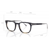 Tom Ford - Square Horn Opticals - Square Optical Glasses - Light Horn - FT5884-P - Optical Glasses - Tom Ford Eyewear