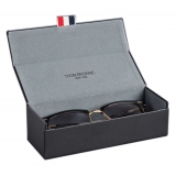 Thom Browne - Acetate and Titanium Rectangular Sunglasses - Black Gold Grey - Thom Browne Eyewear