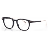 Tom Ford - Square Horn Opticals - Occhiali da Vista Squadrati - Corno Nero - FT5884-P - Occhiali da Vista - Tom Ford Eyewear
