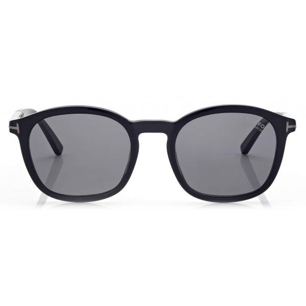 Tom Ford - Polarized Jason Sunglasses - Round Sunglasses - Black - FT1020-P - Sunglasses - Tom Ford Eyewear