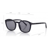 Tom Ford - Polarized Jason Sunglasses - Round Sunglasses - Black - FT1020-P - Sunglasses - Tom Ford Eyewear