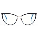 Tom Ford - Blue Block Cat Eye Opticals - Cat Eye Optical Glasses - Black - FT5877-B - Optical Glasses - Tom Ford Eyewear