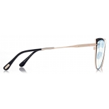 Tom Ford - Blue Block Cat Eye Opticals - Occhiali da Vista Cat Eye - Nero - FT5877-B - Occhiali da Vista - Tom Ford Eyewear