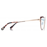 Tom Ford - Blue Block Cat Eye Opticals - Occhiali da Vista Cat Eye - Rosso - FT5877-B - Occhiali da Vista - Tom Ford Eyewear