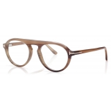 Tom Ford - Pilot Horn Opticals - Cat Eye Optical Glasses - Green Horn - FT5883-P - Optical Glasses - Tom Ford Eyewear