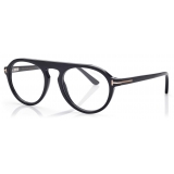 Tom Ford - Pilot Horn Opticals - Cat Eye Optical Glasses - Black Horn - FT5883-P - Optical Glasses - Tom Ford Eyewear