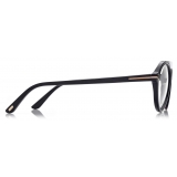 Tom Ford - Pilot Horn Opticals - Cat Eye Optical Glasses - Black Horn - FT5883-P - Optical Glasses - Tom Ford Eyewear