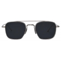 Thom Browne - Titanium Square Aviator Sunglasses - Titanium Black - Thom Browne Eyewear