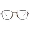 Thom Browne - Titanium Square Eyeglasses - Navy Gold - Thom Browne Eyewear