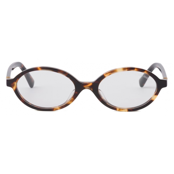 Miu Miu - Miu Miu Regard Collection Sunglasses - Oval - Honey ...