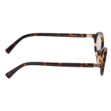 Miu Miu - Miu Miu Regard Collection Sunglasses - Oval - Honey Tortoiseshell Blue - Sunglasses - Miu Miu Eyewear