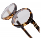 Miu Miu - Miu Miu Regard Collection Sunglasses - Oval - Honey Tortoiseshell Blue - Sunglasses - Miu Miu Eyewear