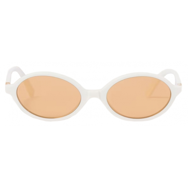 Miu Miu - Miu Miu Regard Collection Sunglasses - Oval - Talc Medlar ...