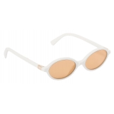 Miu Miu - Occhiali Miu Miu Regard Collection - Ovale - Talco Nespola - Occhiali da Sole - Miu Miu Eyewear