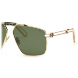 Philipp Plein - Aviator Silver Plein Seventies Sunglasses - Pink Gold - Sunglasses - Philipp Plein Eyewear