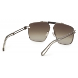 Philipp Plein - Aviator Silver Plein Seventies Sunglasses - Gunmetal - Sunglasses - Philipp Plein Eyewear