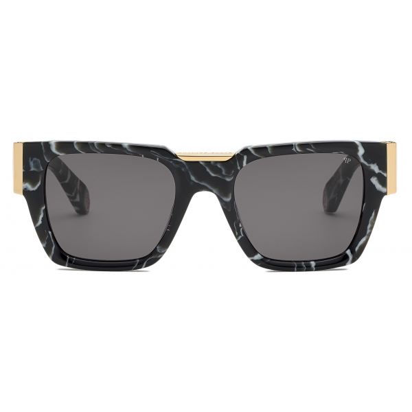 Philipp Plein - Square Sunglasses - Black Marble - Sunglasses - Philipp Plein Eyewear - New Exclusive Luxury Collection