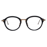 Thom Browne - Acetate and Titanium Round Eyeglasses - Black White Gold - Thom Browne Eyewear