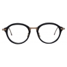 Thom Browne - Acetate and Titanium Round Eyeglasses - Black White Gold - Thom Browne Eyewear