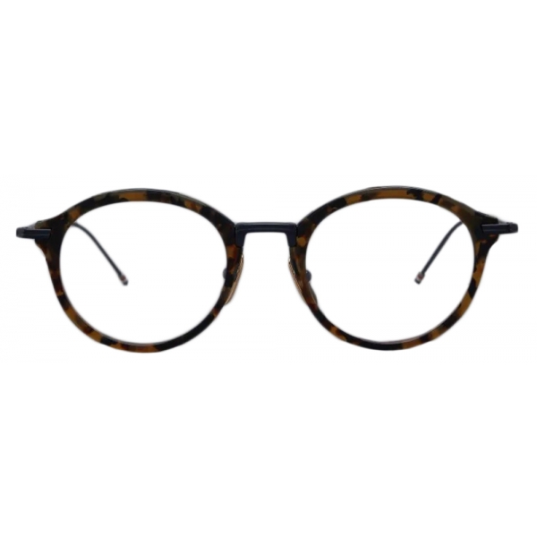 Thom Browne - Acetate and Titanium Round Eyeglasses - Tortoiseshell Navy - Thom Browne Eyewear