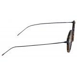 Thom Browne - Acetate and Titanium Round Eyeglasses - Tortoiseshell Navy - Thom Browne Eyewear