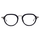 Thom Browne - Acetate and Titanium Round Eyeglasses - Titanium Navy - Thom Browne Eyewear