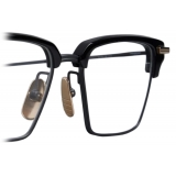 Thom Browne - Acetate and Titanium Rectangular Eyeglasses - Black Gold - Thom Browne Eyewear