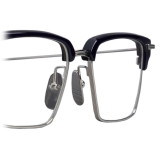 Thom Browne - Acetate and Titanium Rectangular Eyeglasses - Navy Titanium - Thom Browne Eyewear