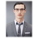 Thom Browne - Acetate and Titanium Rectangular Eyeglasses - Navy Titanium - Thom Browne Eyewear