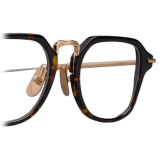 Thom Browne - Occhiali da Vista Rettangolare in Acetato e Titanio - Tartaruga Oro Bianco - Thom Browne Eyewear