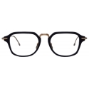 Thom Browne - Acetate and Titanium Rectangular Eyeglasses - Navy Gold - Thom Browne Eyewear