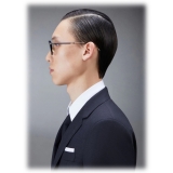 Thom Browne - Acetate and Titanium Rectangular Eyeglasses - Navy Gold - Thom Browne Eyewear