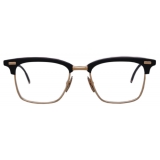 Thom Browne - Acetate and Titanium Rectangular Eyeglasses - Black Gold - Thom Browne Eyewear