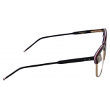 Thom Browne - Acetate and Titanium Rectangular Eyeglasses - Black Gold - Thom Browne Eyewear