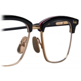 Thom Browne - Acetate and Titanium Rectangular Eyeglasses - Black Gold - Thom Browne Eyewear