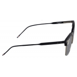 Thom Browne - Acetate and Titanium Rectangular Eyeglasses - Black Silver - Thom Browne Eyewear