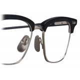 Thom Browne - Acetate and Titanium Rectangular Eyeglasses - Black Silver - Thom Browne Eyewear