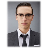 Thom Browne - Acetate and Titanium Rectangular Eyeglasses - Black Silver - Thom Browne Eyewear