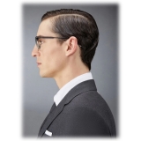 Thom Browne - Acetate and Titanium Rectangular Eyeglasses - Black Silver - Thom Browne Eyewear