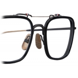 Thom Browne - Acetate and Titanium Rectangular Eyeglasses - Black Gold - Thom Browne Eyewear