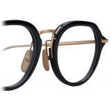 Thom Browne - Acetate and Titanium Round Eyeglasses - Black Gold - Thom Browne Eyewear
